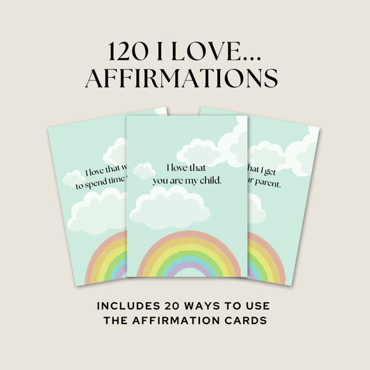 120 I LOVE...Positive Affirmations for Kids-build your child's self esteem & confidence