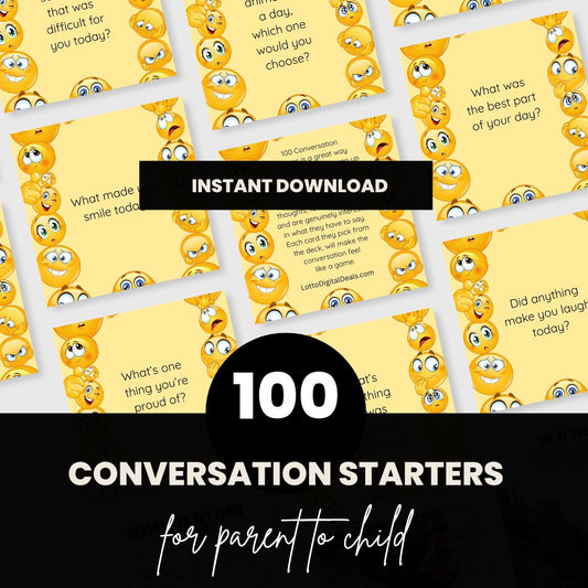 100 Conversation Starters-Build social skills while strengthening the bond with your child