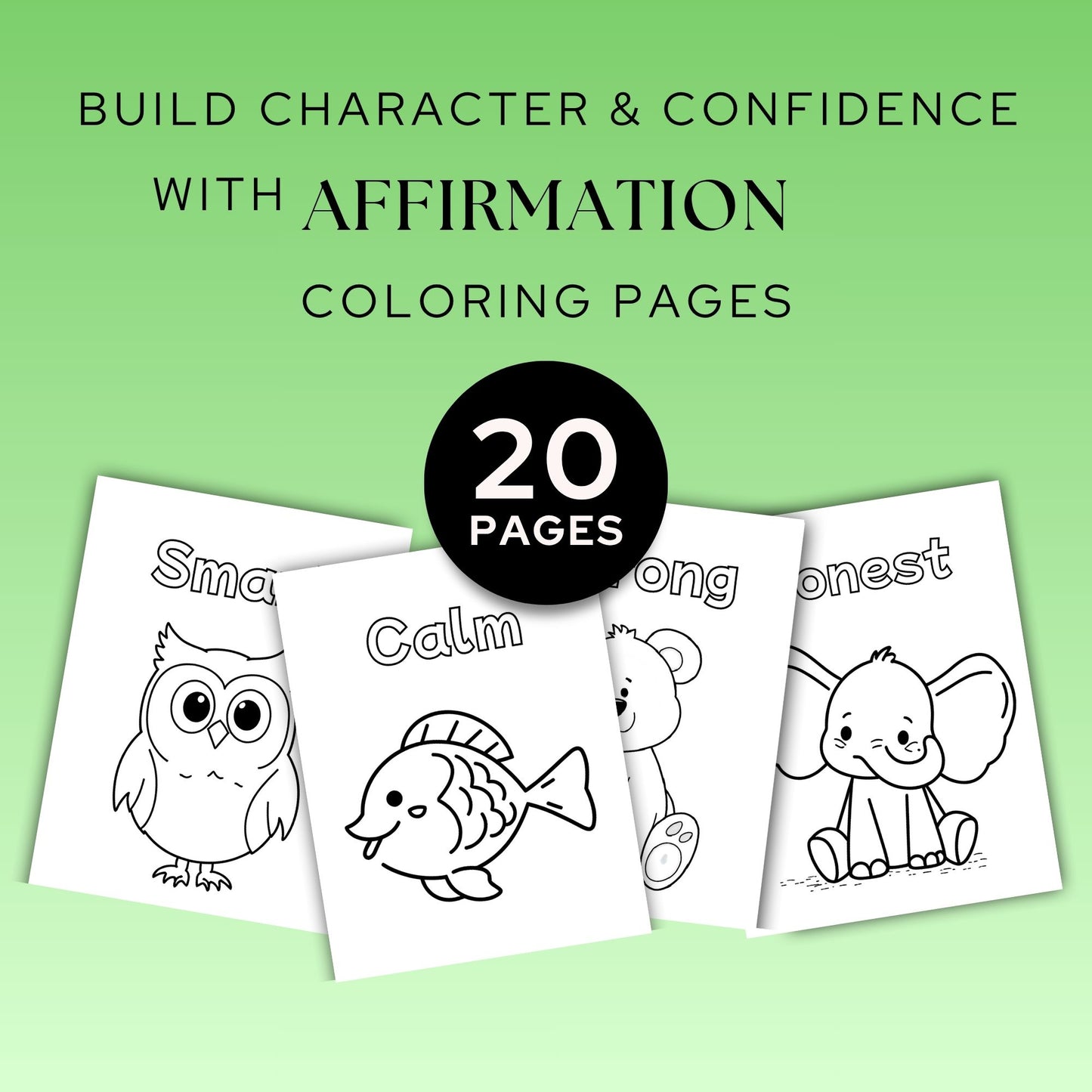 Confidence Building Coloring Pages