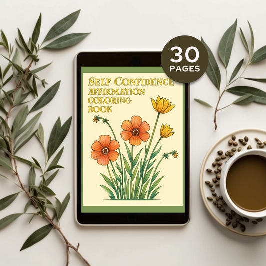 Self Confidence Affirmation Coloring Book