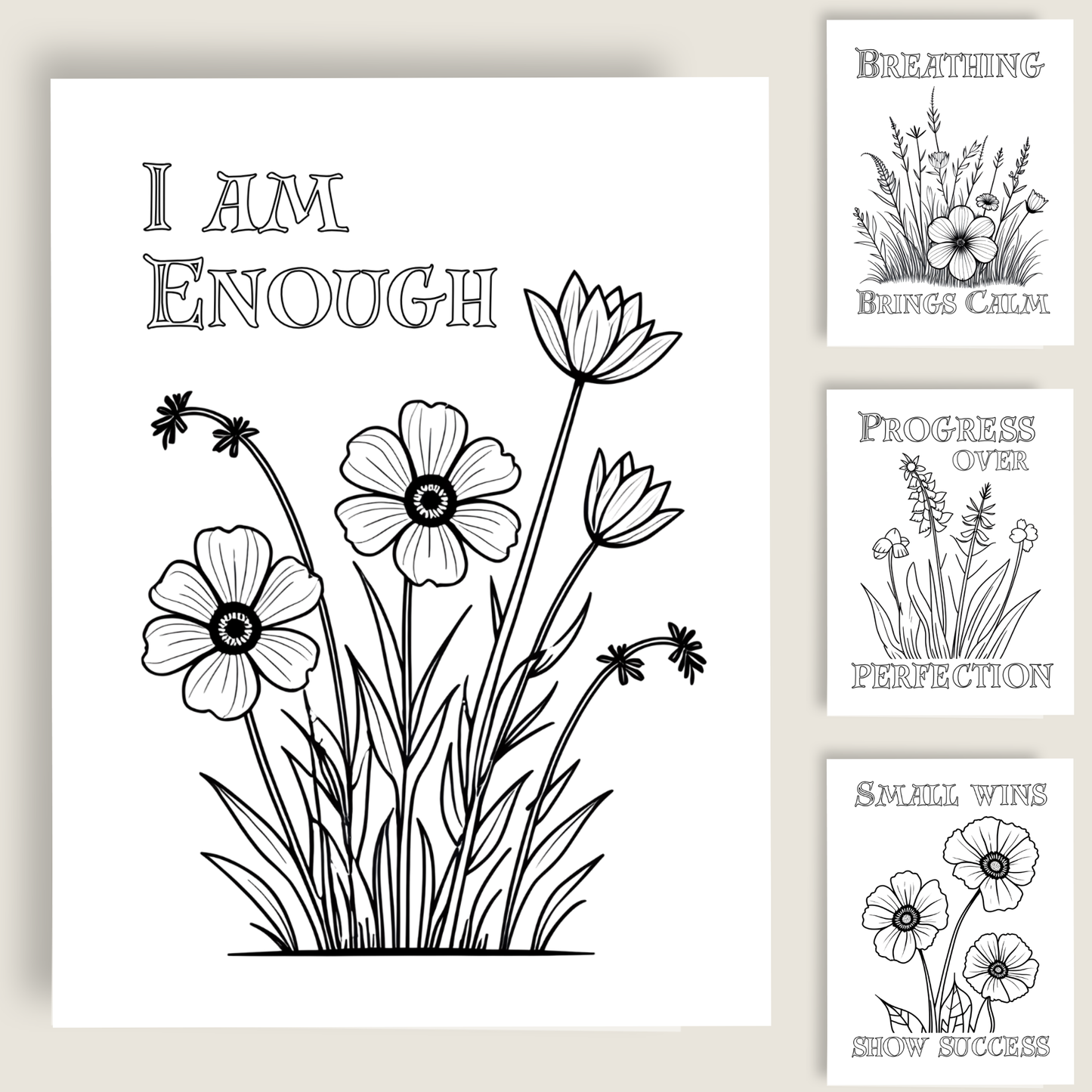 Self Confidence Affirmation Coloring Book